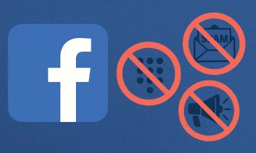 Facebook Meta logo fighting spam and fake accounts.